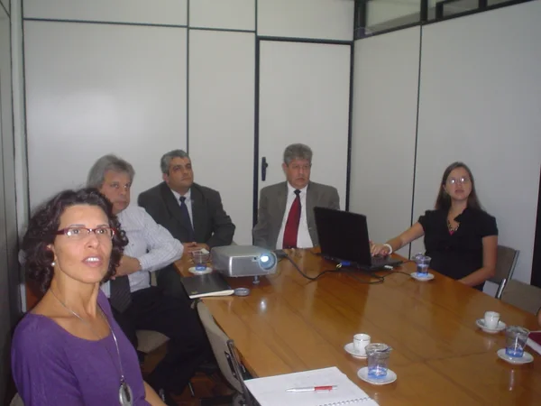 A equipe da Subseam durante a apresentação dos sistemas de celebração de convênios