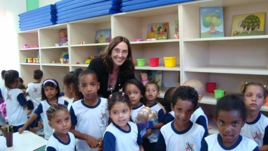 Presidente do Servas, Andrea Neves da Cunha, na entrega do Centro Solidário