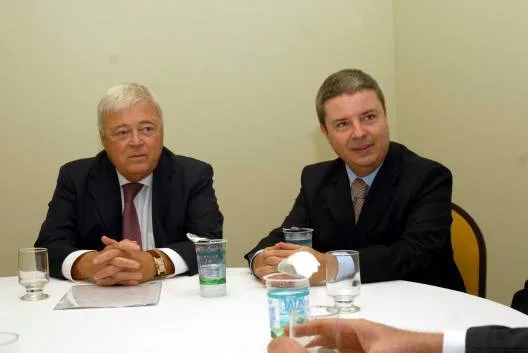 Presidente da CBF, Ricardo Teixeira, e o governador Antonio Anastasia