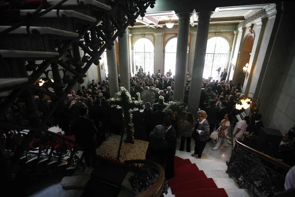 Velório de José Alencar no Palácio da Liberdade.