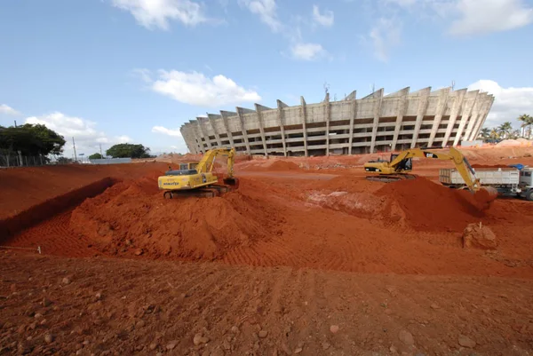 Em 2011, foi demolida parte da arquibancada e o campo foi rebaixado em mais de 3 metros