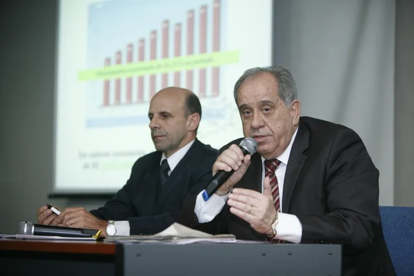 Secretário adjunto de Fazenda, Pedro Meneguetti, e Leonardo Colombini