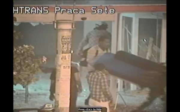 Imagens das reproduções de câmeras de segurança captadas pela Polícia Civil