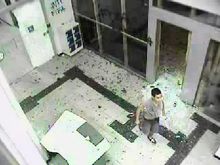 Imagens das reproduções de câmeras de segurança captadas pela Polícia Civil