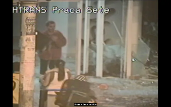 Imagens das reproduções de câmeras de segurança captadas pela Polícia Civil