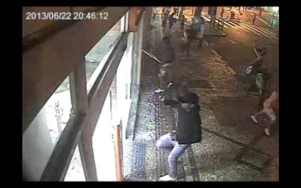 Imagens das reproduções de câmeras de segurança captadas pela Polícia Civil