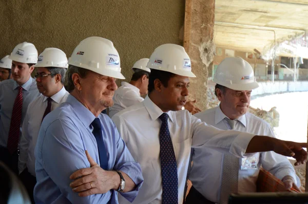 Marcio Lacerda, Orlando Silva e Sergio Barroso