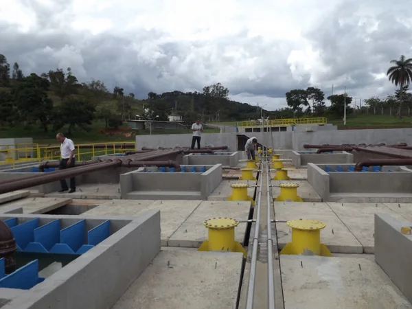 Estação de Tratamento de Esgoto está localizada no bairro Frimisa, em Santa Luzia