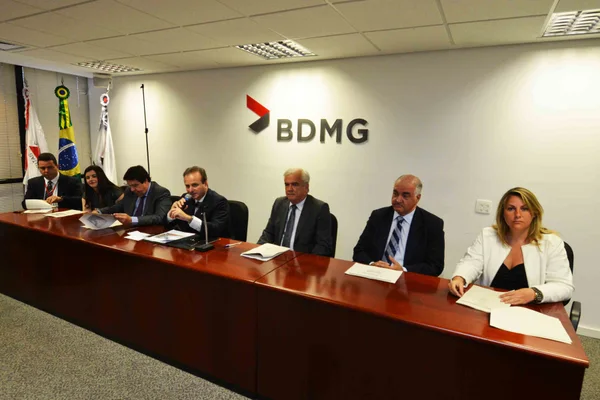Coletiva do Sedru foi realizada na sede do Banco de Desenvolvimento de Minas Gerais