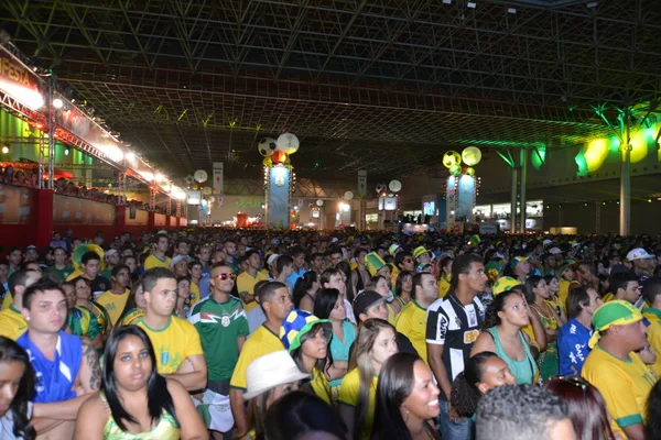 Mais de 20 mil torcedores acompanham as partidas da Copa do Mundo e a programação cultural do evento