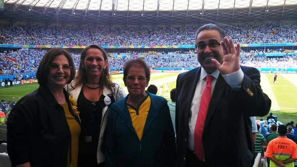 Governador Alberto Pinto Coelho acompanhou o duelo entre as seleções da Argentina e Irã no Mineirão