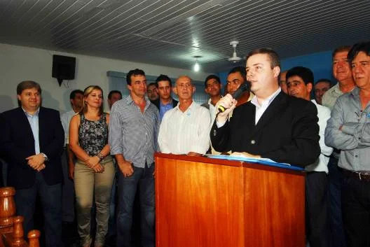 Governador em pronunciamento na solenidade do Luz para Todos