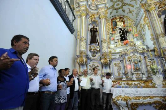 Manifestação religiosa em apoio às vítimas das chuvas em Ouro Preto