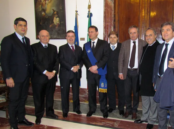 Anastasia durante encerramento de compromissos oficiais na Itália, na província de Salerno