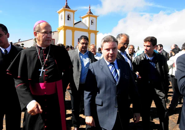 Governador Antonio Anastasia e o o arcebispo Metropolitano de Belo Horizonte, Dom Walmor de Azevedo