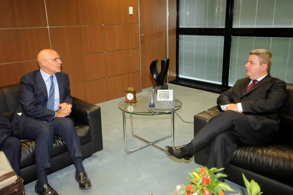 O embaixador da Itália no Brasil, Raffaele Trombetta, e o governador Antonio Anastasia