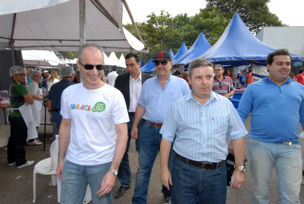 O presidente da Federação Israelita de Minas Gerais, Marcos Brafman, e Antonio Anastasia