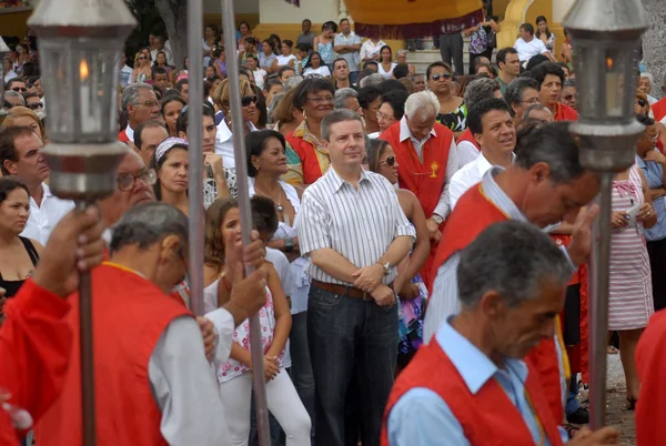 Governador Antonio Anastasia durante procissão em Sabará