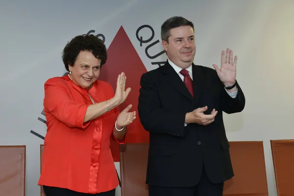 Secretária de Políticas para as Mulheres do governo federal, Eleonora Menicucci, e Anastasia