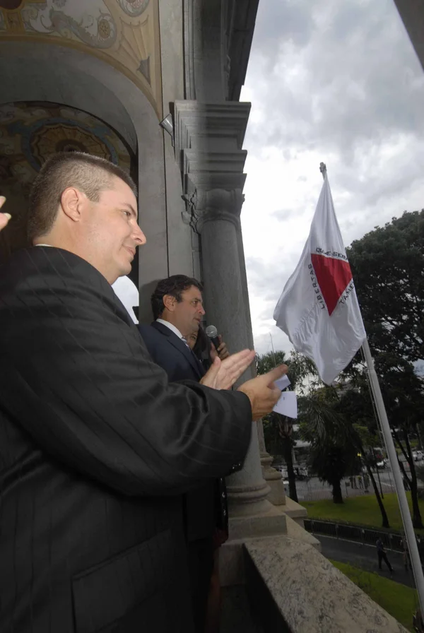 Governador Antonio Anastasia e o ex-governador Aécio Neves