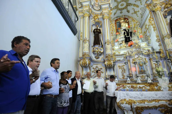 Manifestação religiosa em apoio às vítimas das chuvas em Ouro Preto