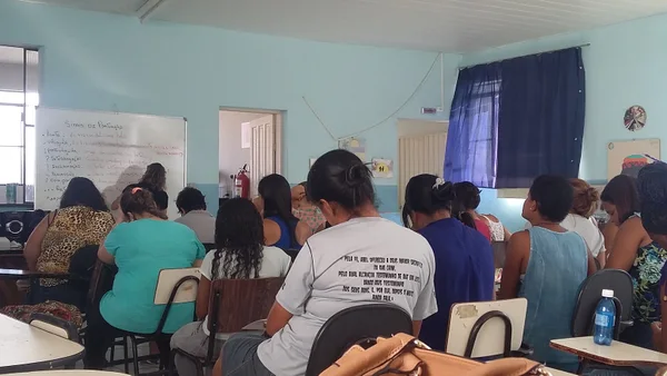 Alunas do Mulheres Mil em em Piedade de Caratinga, no Território Vale do Aço