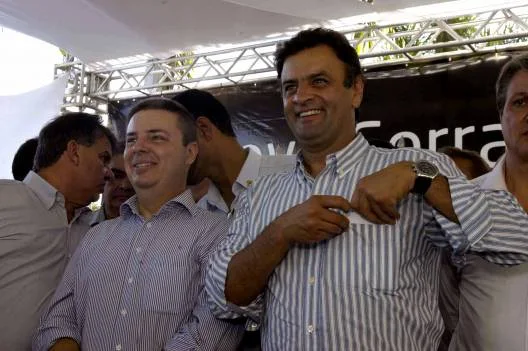 O vice-governador e o governador durante evento em Nova Serrana