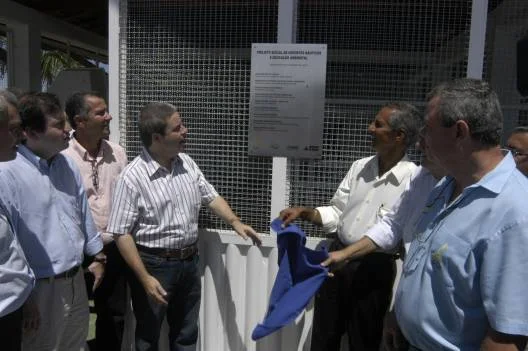 Solenidade de inauguração da Escola de Barco à Vela