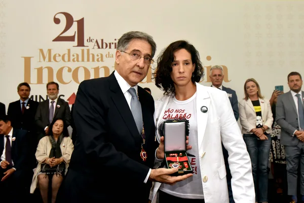 Cerimônia de entrega da Medalha da Inconfidência em Ouro Preto