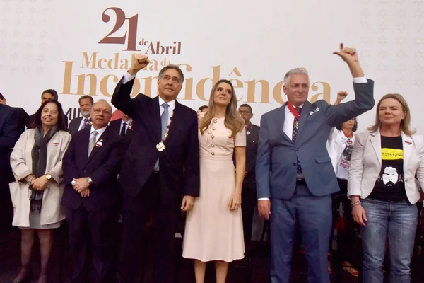 Cerimônia de entrega da Medalha da Inconfidência em Ouro Preto