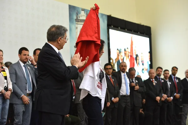 Cerimônia de entrega da Medalha da Inconfidência em Ouro Preto