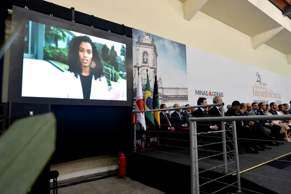 Cerimônia de entrega da Medalha da Inconfidência em Ouro Preto