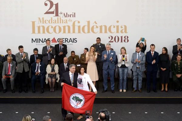 Cerimônia de entrega da Medalha da Inconfidência em Ouro Preto