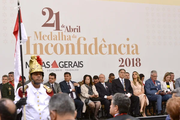 Cerimônia de entrega da Medalha da Inconfidência em Ouro Preto