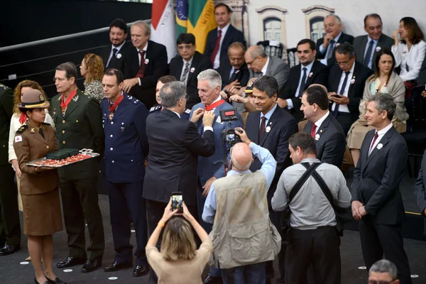 Cerimônia de entrega da Medalha da Inconfidência em Ouro Preto