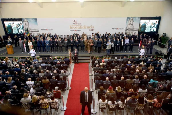 Cerimônia de entrega da Medalha da Inconfidência em Ouro Preto