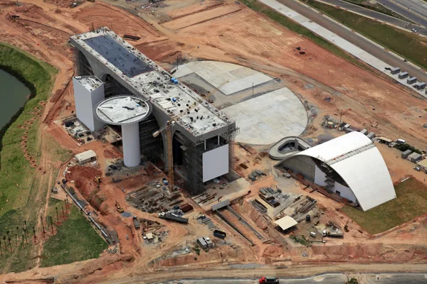 Vista aérea da futura sede do Governo do Estado de Minas Gerais