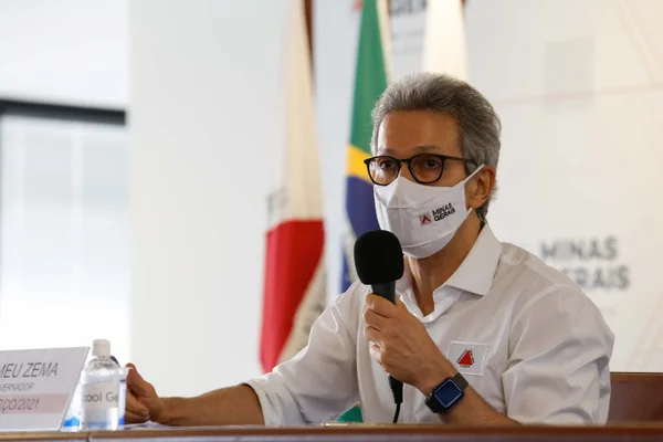 Coletiva - Governador Romeu Zema anuncia onda roxa em todo o estado