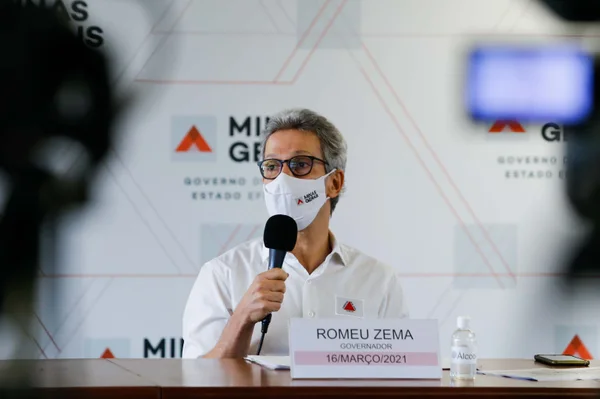 Coletiva - Governador Romeu Zema anuncia onda roxa em todo o estado