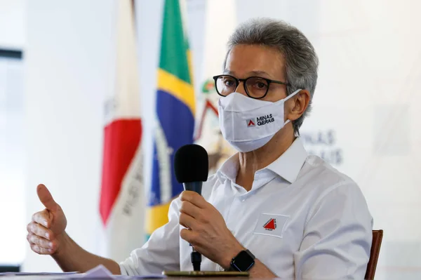 Coletiva - Governador Romeu Zema anuncia onda roxa em todo o estado