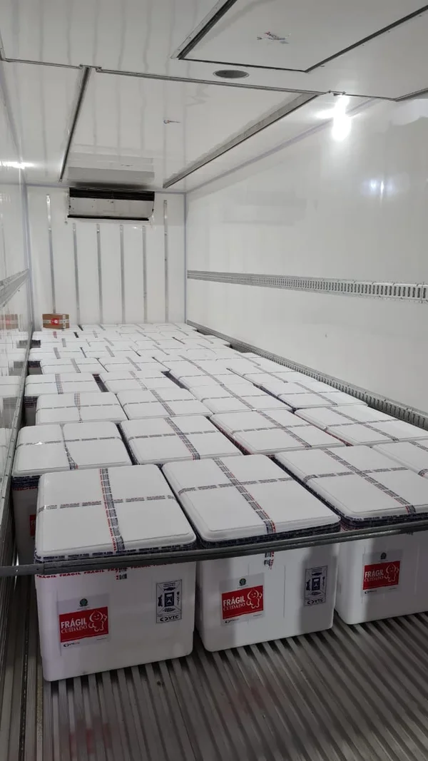Estado recebe mais 390.550 doses de vacinas contra a covid-19