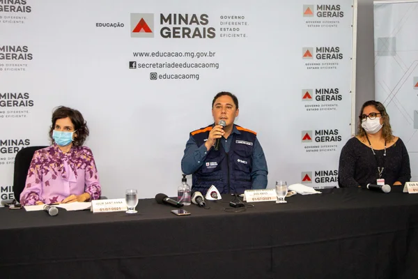 Coletiva sobre retorno das atividades presenciais nas escolas estaduais