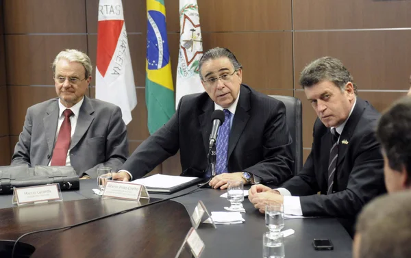 Marcio Lacerda, Alberto Pinto Coelho e Sergio Barroso