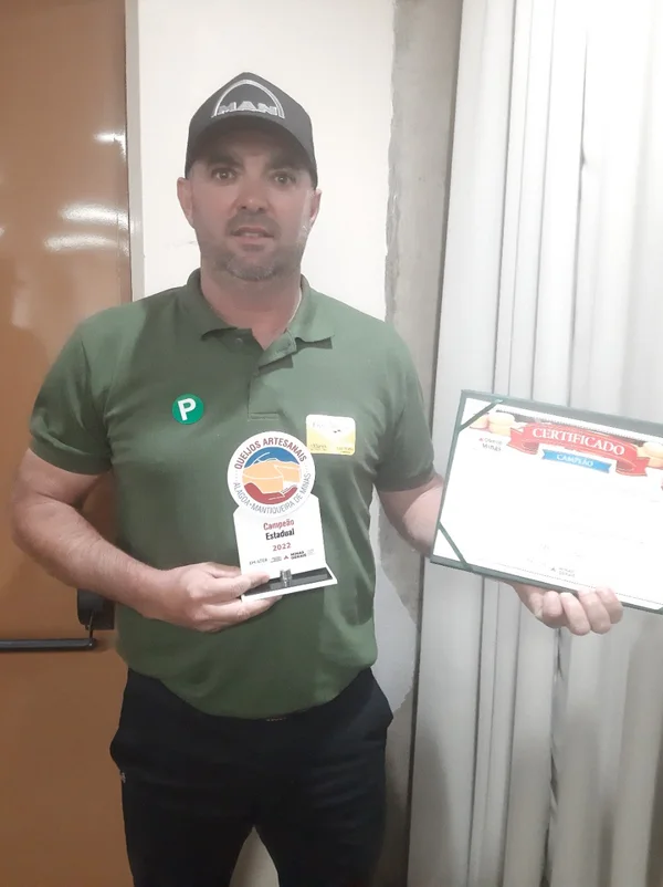 Queijo Fazenda Entre Morros venceu a primeira edição do Concurso Estadual dos Queijos Artesanais de Alagoa e Mantiqueira de Minas