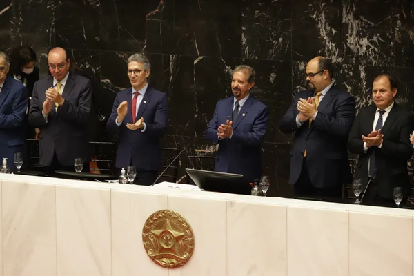 Governador Romeu Zema e vice, Professor Mateus, participam de posse de deputados na Assembleia Legislativa