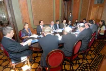 Governador em exercício Anastasia durante reunião com o Conselho Gestor de Parceria Público-Privada