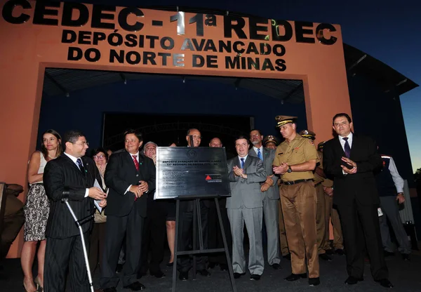 Governador durante inauguração do posto avançado da Defesa Civil em Montes Claros