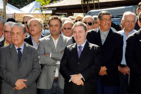 Governador Anastasia, ao lado do senador Aécio Neves, participa da abertura da Expozebu