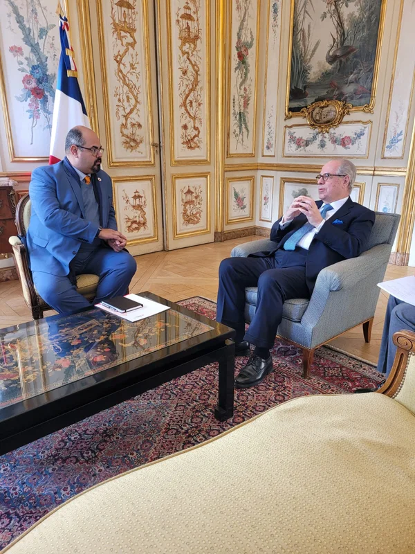 Na França, vice-governador se reúne com embaixador e discute potência da cultura mineira e possibilidades de conexões