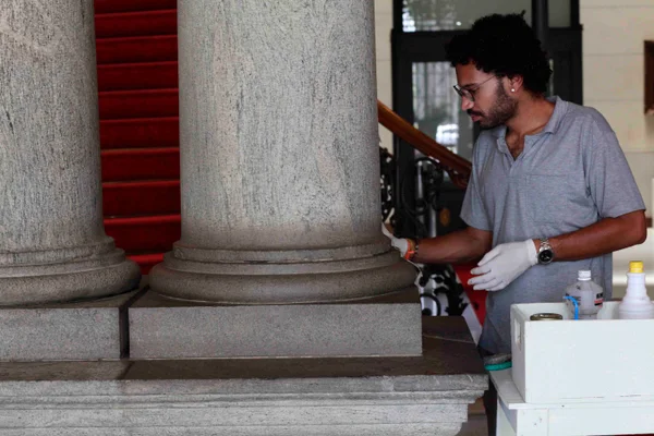 Ateliê Aberto: público pode acompanhar restauração do Palácio da Liberdade